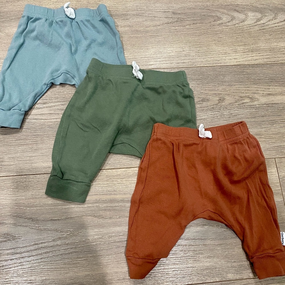 Gerber Kids Casual Bottoms - Blue, Green, Orange